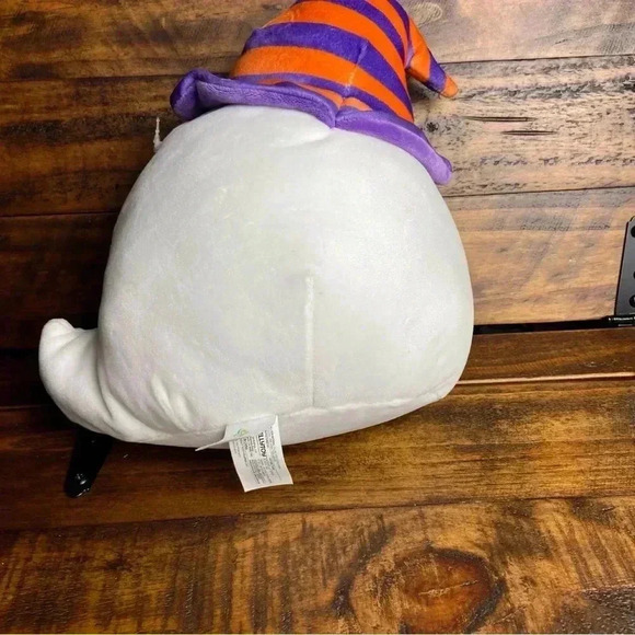 Squishmallows Felize 8” Ghost Witch Hat Orange Purple White Halloween - Picture 4 of 9